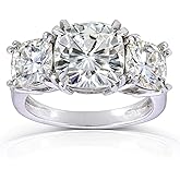 Houston Diamond District 0.5 to 5 Carat 14K White Gold IGI Certified LAB Grown Diamond 3 Stone Engagement Ring (D-E Color, VS1-VS2 Clarity)