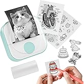 Itari Mini Printer - Q02 Sticker Printer Machine with 1 Rolls Paper, Bluetooth Pocket Sticker Maker Inkless Portable for Anatomical Diagram, Photos, Journals, Receipts, Compatible with Phone & Tablet