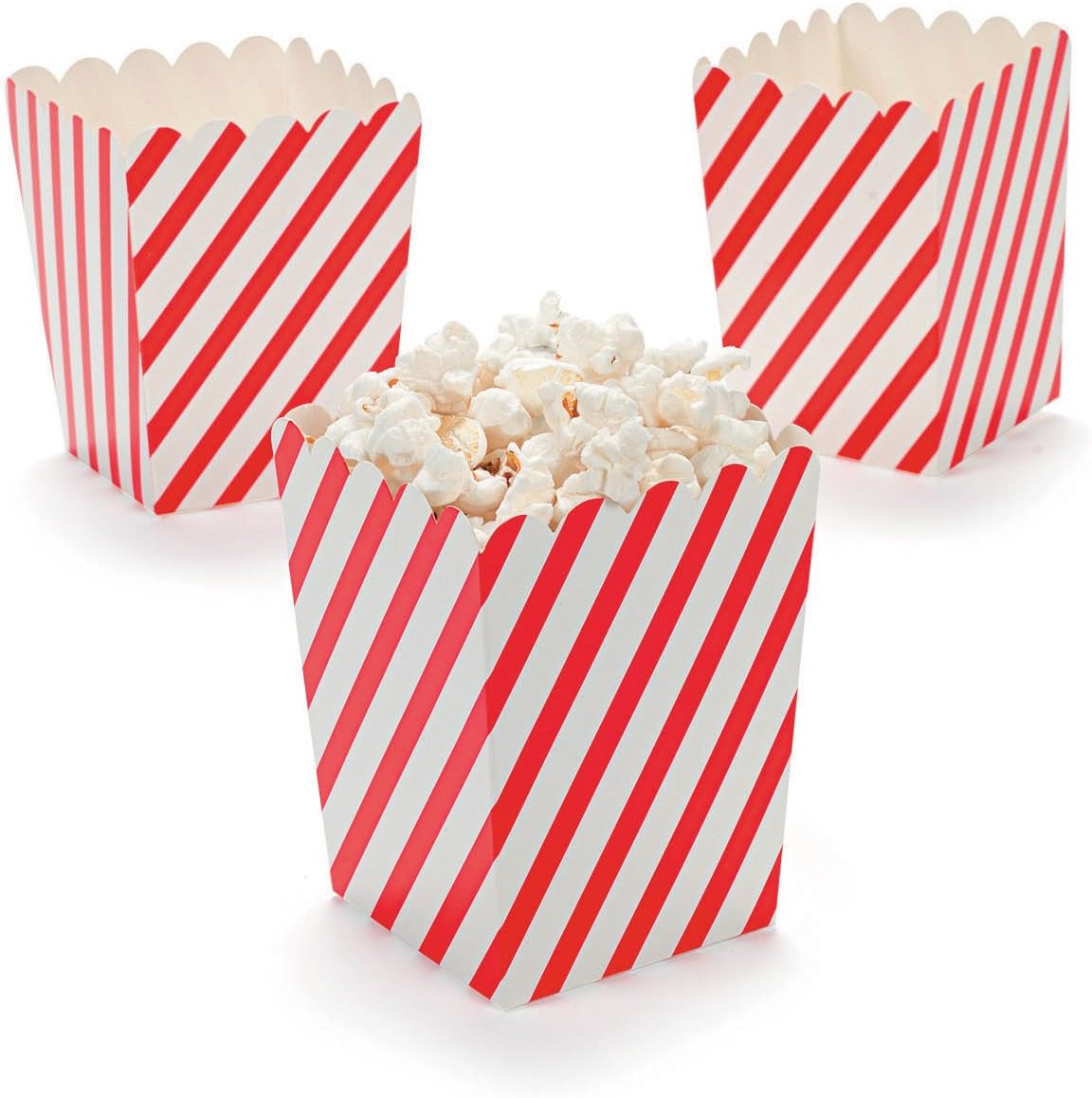 Fun365 Mini Red & White Striped Popcorn Boxes Amazon.ca Home & Kitchen