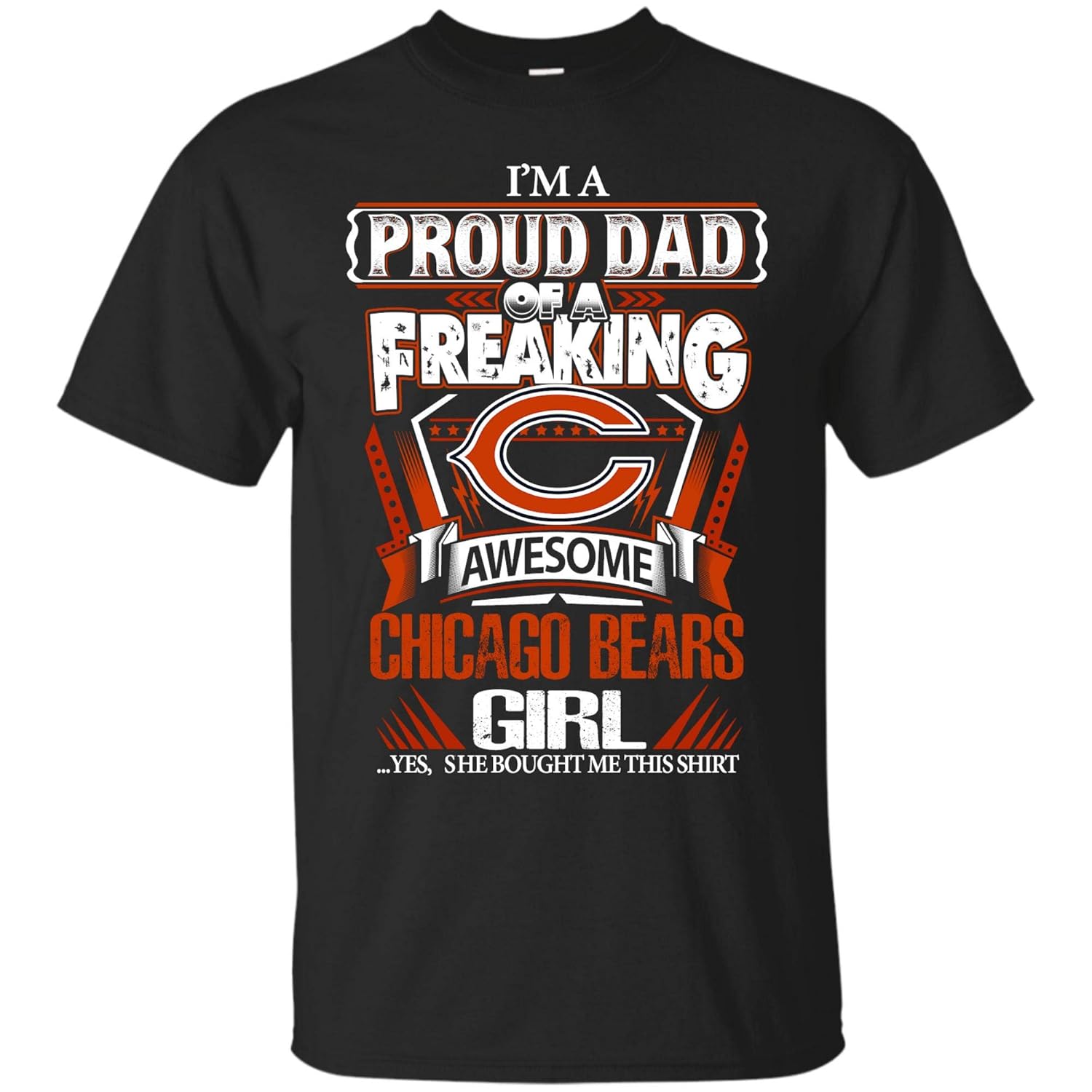 Freaking Awesome Chicago Bears Girl Nfl Gift For Dad