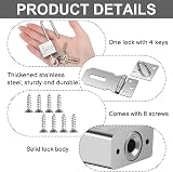 Saerryor Door Hasp and Staple with Padlock Heavy Duty Shed Lock Hasp view 3