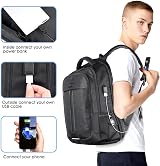 Sosoon Travel Laptop Backpack 17 Inch Anti Theft USB Charge Water Resistant 35L view 5