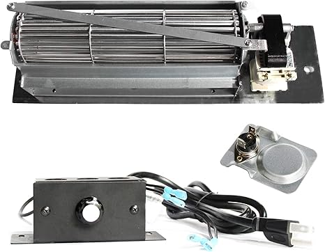 Amazon Com Mr Kan Fk24 Fireplace Blower Kit For Majestic Monessen Martin Vermont Castings Northern Flame Temco Cfm Rotom Hb Rb65 Quiet Fk24 Gas Fireplace Blower Fan Replacement Kitchen Dining