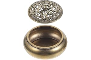 Healvian Small Brass Aroma Therapy Censer Incense Burner for Meditation and Office Use