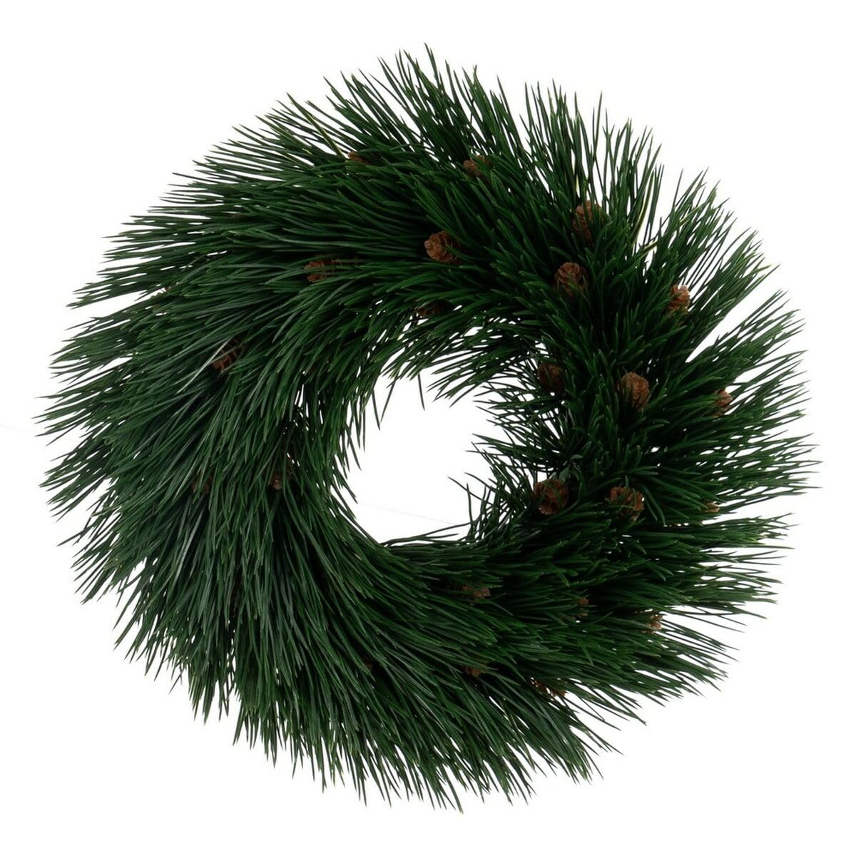 BigBuy Christmas Christmas Wreath Green PVC 31 x 31 cm