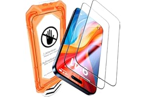 UniqueMe for iPhone 15 Pro Screen Protector - [Military Grade Shatterproof & 9H+ Hardness] Screen Protector 15 Pro Tempered Glass Full Coverage Protection, Easy Installation, 2 Packs