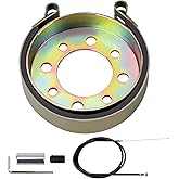 Yerbay Rear 4" Drum Brake Band Pin Brake Cable Kit for Predator 212cc 420cc 196cc Go Kart Cart Dune Yard Buggies Mini Bike ATV for Rotary 484 Azusa 2251-B Manco Bandit Critter 1492 4316 297 Yerf-Dog
