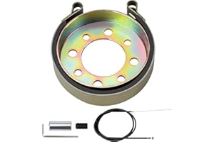 Yerbay Rear 4" Drum Brake Band Pin Brake Cable Kit for Predator 212cc 420cc 196cc Go Kart Cart Dune Yard Buggies Mini Bike ATV for Rotary 484 Azusa 2251-B Manco Bandit Critter 1492 4316 297 Yerf-Dog