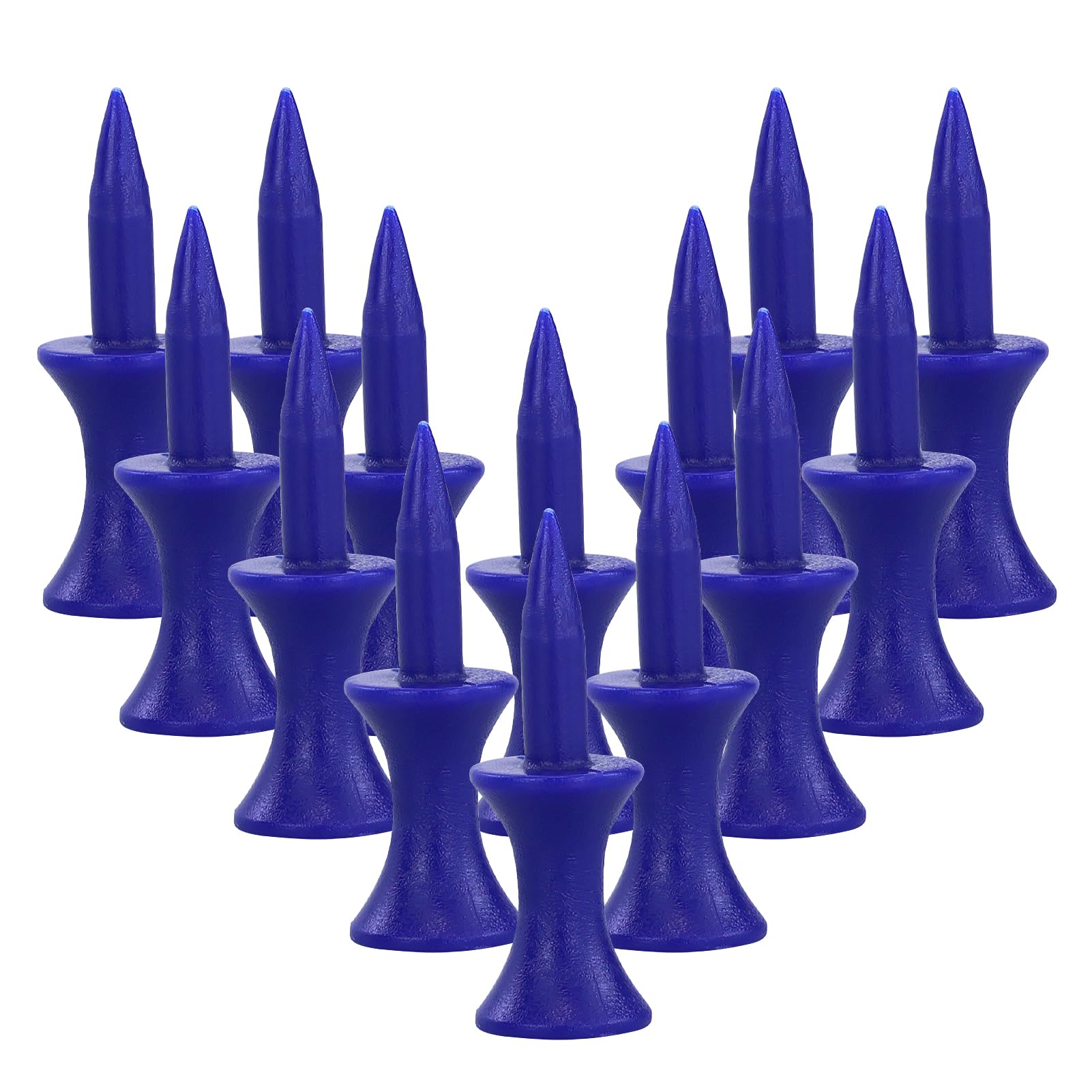 RNBEVANSANNE 150 Count Blue Castle Golf Tees Plastic 1-1/2 Inch (38mm)