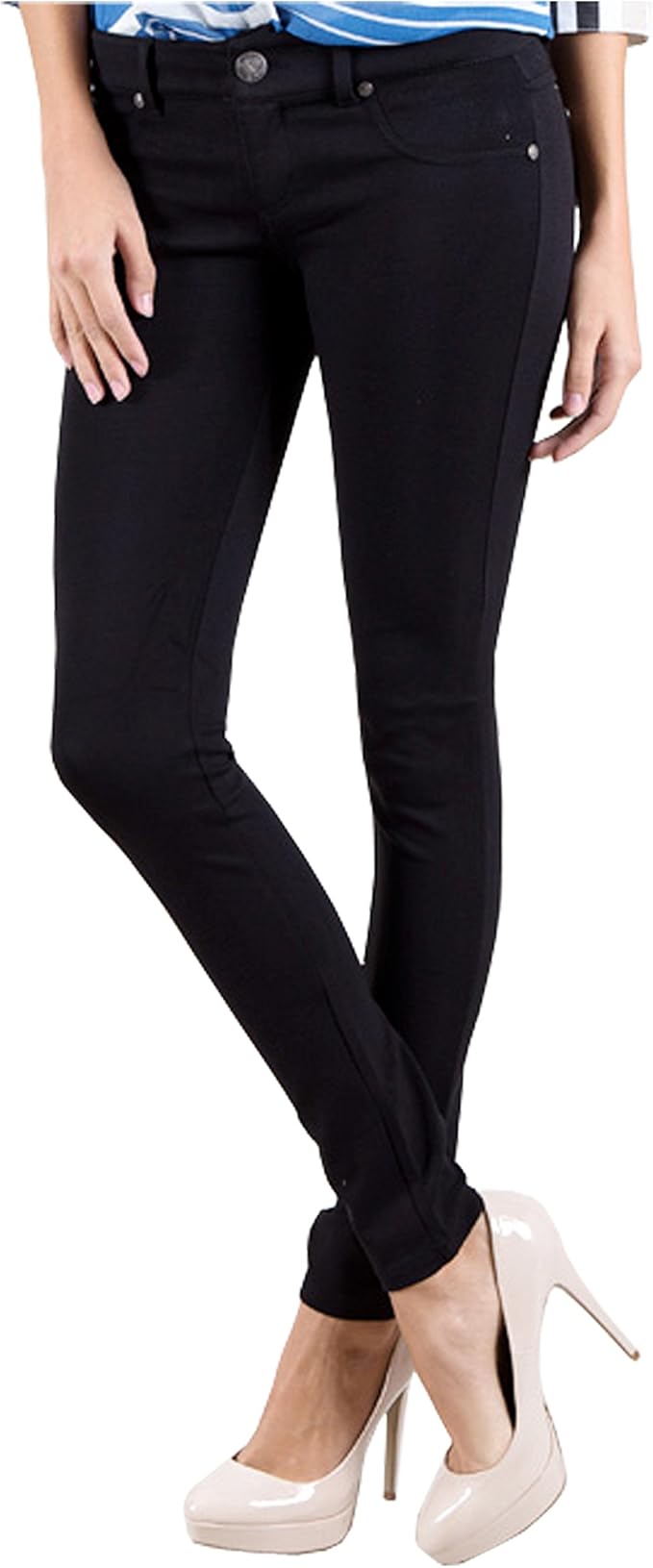 NEOL WOVEN LONG JEGGING IN BLACK - PANTS / LEGGINGS - WOMEN