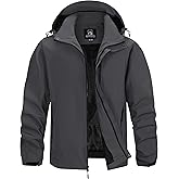 WENRONSTA Men's Lightweight Rain Jacket Waterproof Windbreaker Hooded Raincoat Shell Jacket Outdoor Hiking Fishing Travel