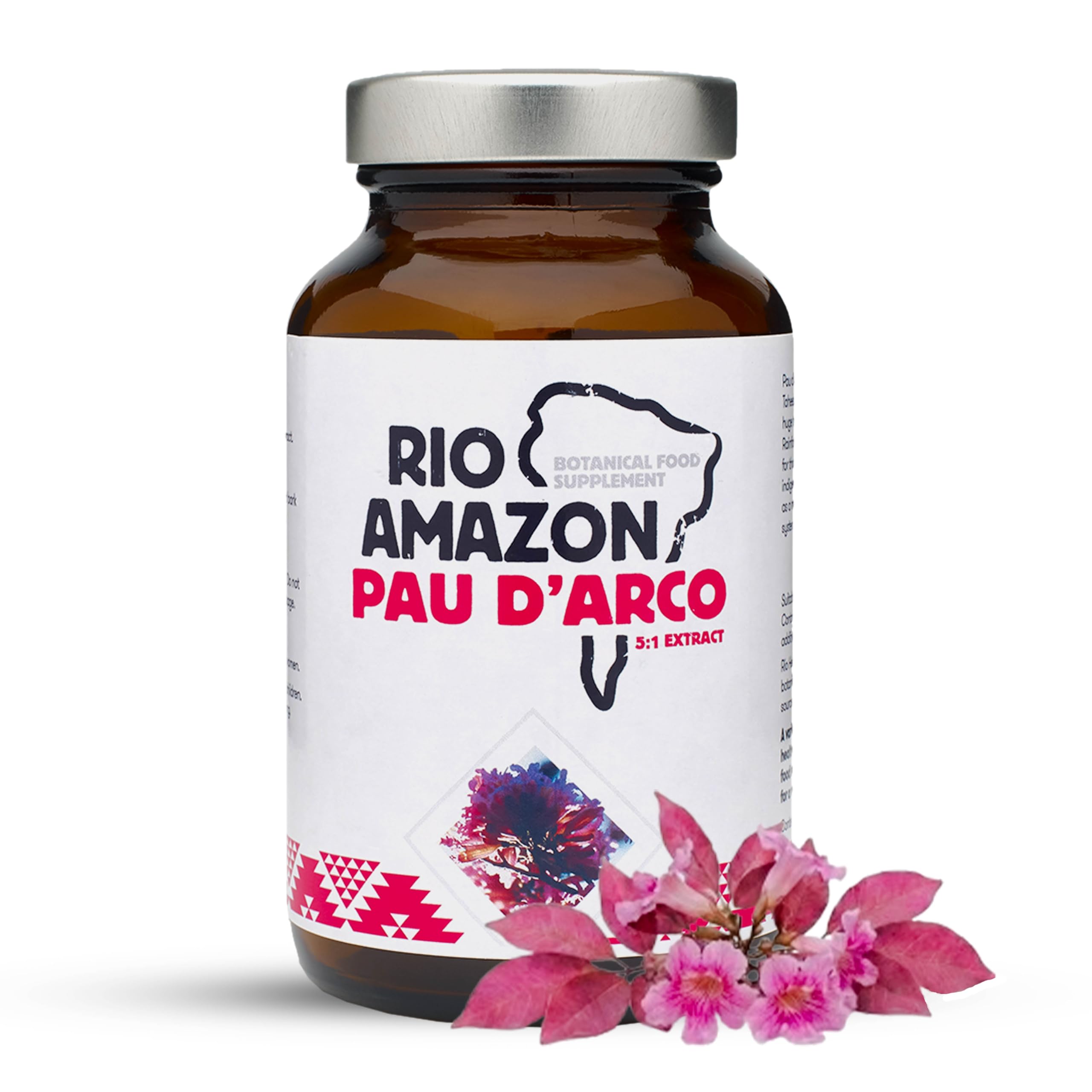 Rio Amazon 500mg PAU D'arco Lapacho - Pack of 60 Capsules