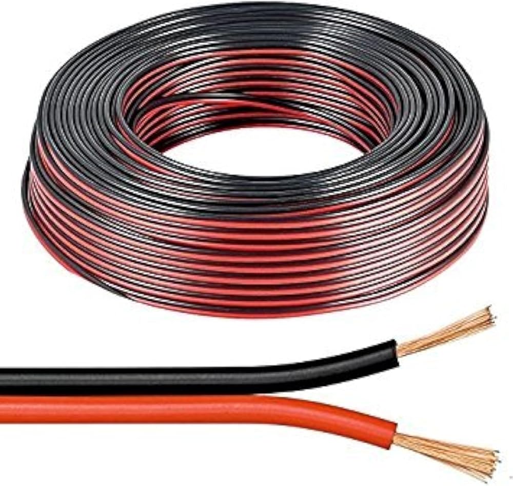 electrosmart 10m Red Black Speaker Cable 2x 1mm2 89 Strand