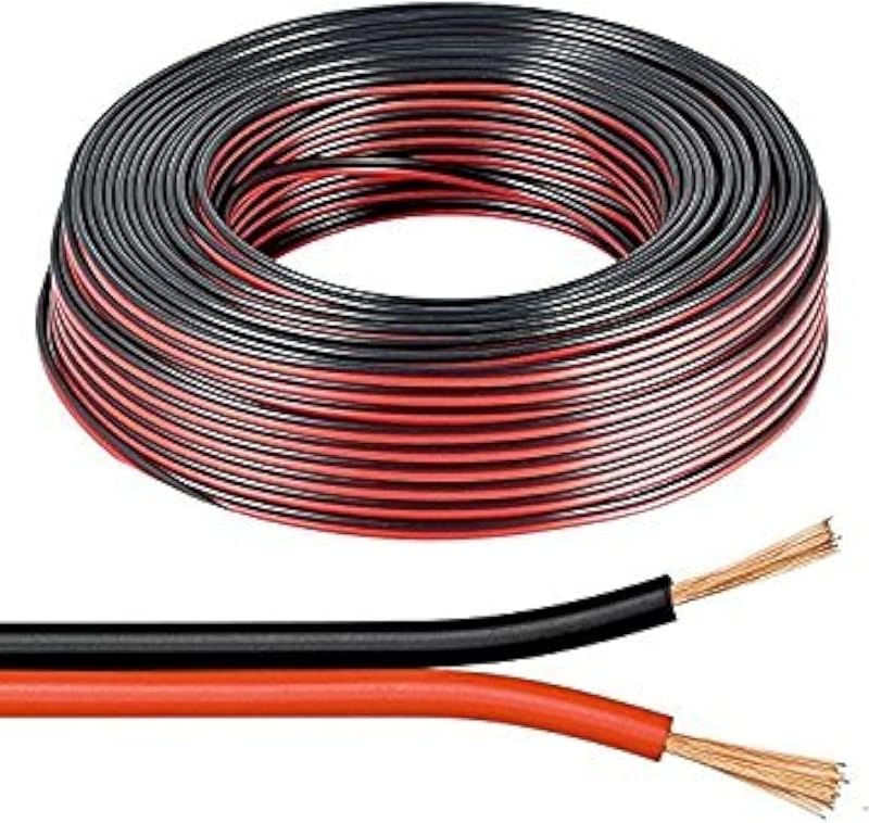 electrosmart 10m Red Black Speaker Cable 2x 1mm2 89 Strand