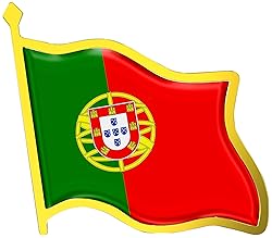 Portugal Flag Lapel Pin - Enamel Metal National