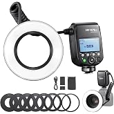 GODOX Macro Ring Flash for Canon MF-R76C TTL/M Mode CCT 5900K 76Ws | 550 Flashes 2.4G Wireless Control 0.1-1s Recycle Time Dual-Flash Tubes with LCD Screen for Inscet Plant Jewelry Shooting