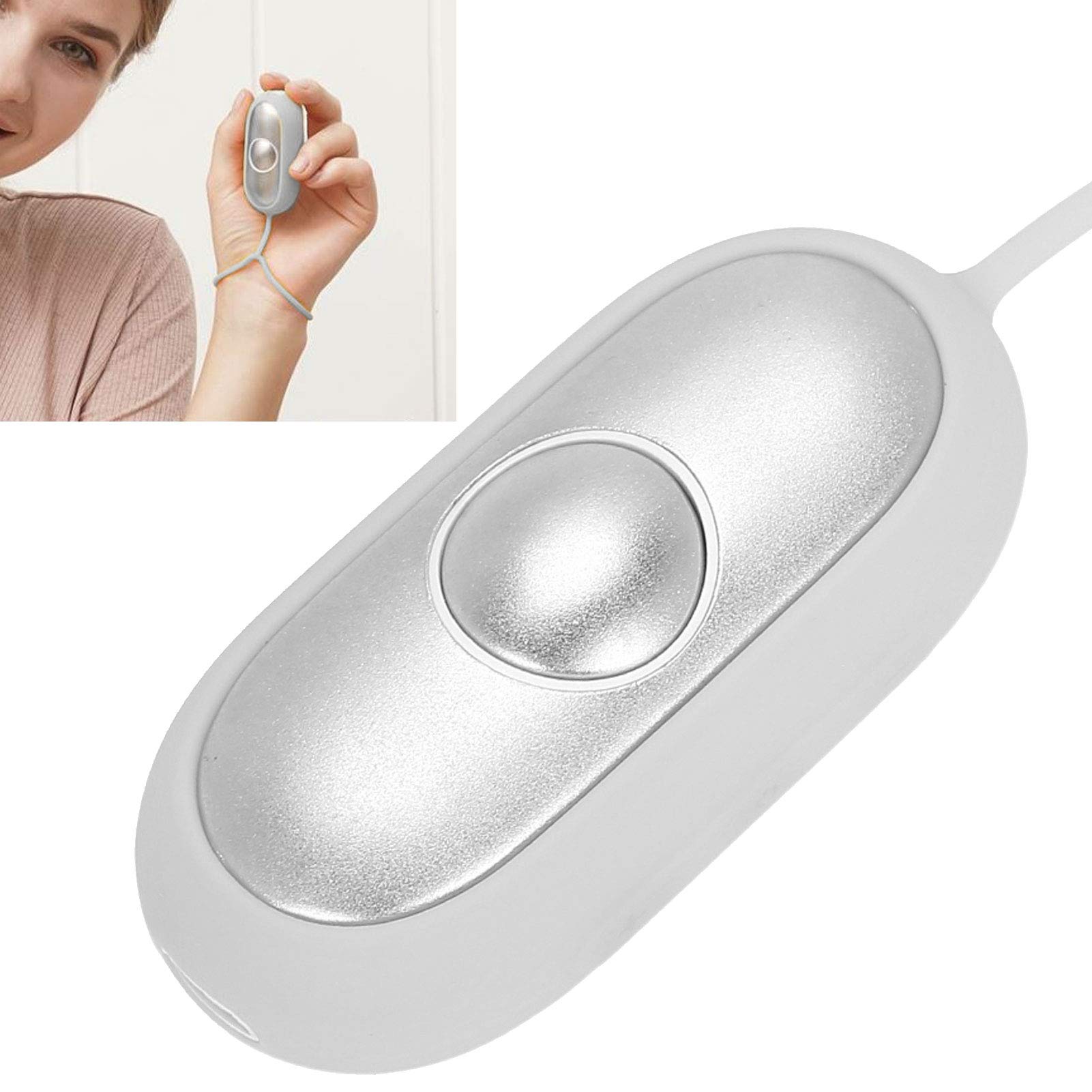 Sleep Aid Device, Carry for Anxiety Palm Sleep Aid Handheld Sleep Device USB Charging Microcurrent Holding Sleep Instrument Portable Sleep Aids Chill Pill Device for Adults (Silver)