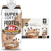 Super Coffee Protein+ Caffe Latte Protein Coffee 25g Protein 11oz 18Pk