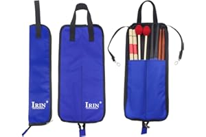 Drumstick Bag Case, Buytra Drum Stick Holder Percussion Drum Mallet Bag with Floor Tom Hooks, Blue