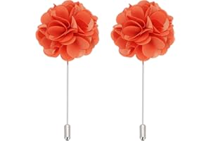 PATIKIL Flower Boutonnieres Pin, Lapel Pin for Men Camellia Flower for Suit Wedding Graduation Anniversary Graduation Outfit 