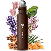 Serenity Calming Roll-On Essential Oil Blend for Stress Relief - with Lavender, Frankincense & Myrrh - 10ml Travel Size, Prediluted & Skin-Safe for Relaxation & Aromatherapy