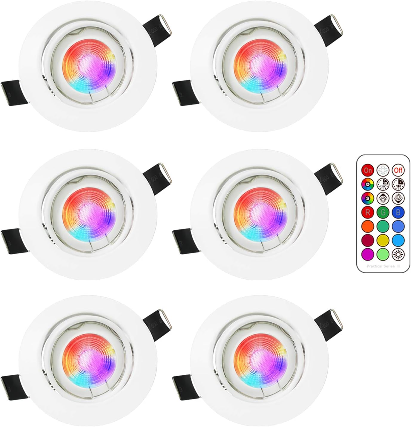 Fondiiz - Lot De 12 Spots LED Encastrables Dimmables - 5W, 3 Couleurs Réglables, IP44
