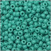 Opaque Turquoise Green Miyuki Japanese Round Rocailles Glass Seed Beads Size 11/0 Approx 23 Grams - 5 Inch Tube