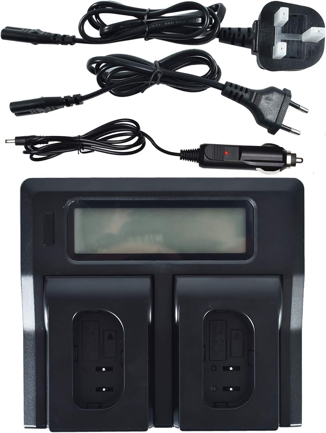 DSTE 1.5A Fast Charging Dual Battery Charger for Panasonic DMW-BLJ31,DMW-BLJ31e,LUMIX DC-S1,LUMIX DC-S1R,LUMIX DC-S1H,DMW-BGS1R as DMW-BTC14