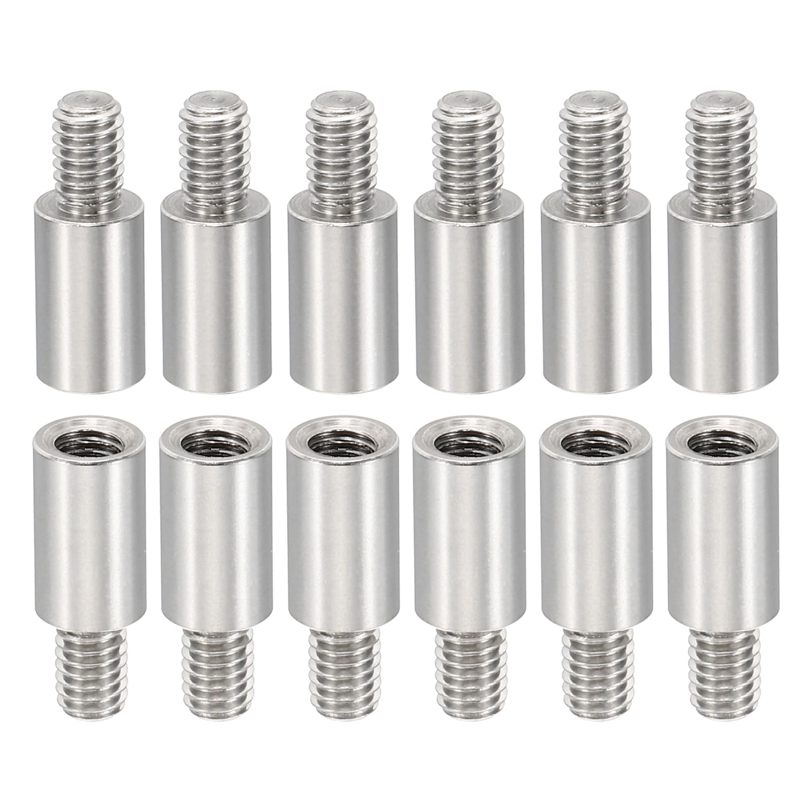 PATIKIL 24pcs M4 Standoffs, M4 10+6mm Spacer Standoffs Steel Threaded Standoffs Screws Kit 4mm ID 6mm OD Metric Male Female Thread Adapters for Circuit Board PCB RC Drones Motherboard โ image 1