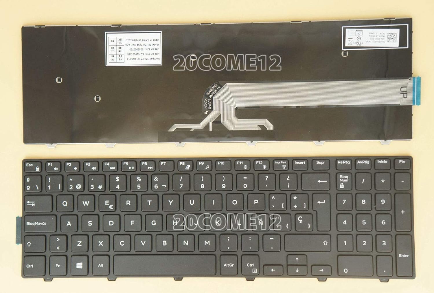 Laptop Replacement Keyboards Computers Tablets Networking For Dell Inspiron 15 5000 5551 5552 5555 5558 5559 English Keyboard No Backlit Topografiapv Cl