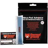 Thermal Grizzly Minus Pad Advance 120x20x1.5 mm 4 Pack Thermal Pad for GPU | Thermal Pad for SSD, VRAM, Consoles and Laptops - High Thermal Conductivity, Flexible &amp; Non-Curing, Non-Conductive