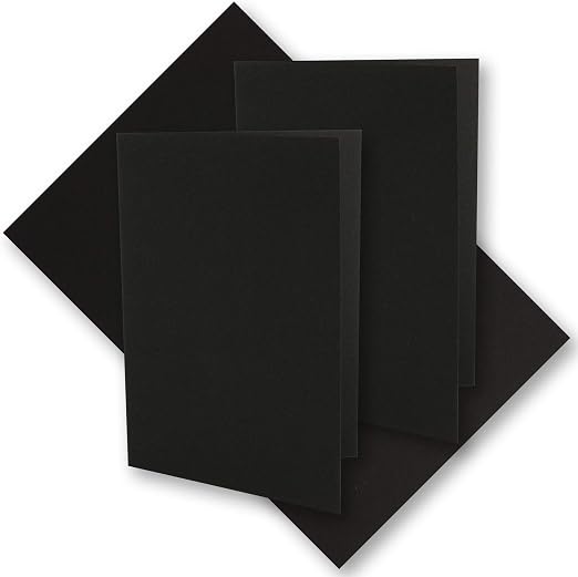 25x Vintage Kraftpapier Faltkarten Mit Umschlägen – DIN A5, Braun, Recycling, Blanko, NEUSER PAPIER