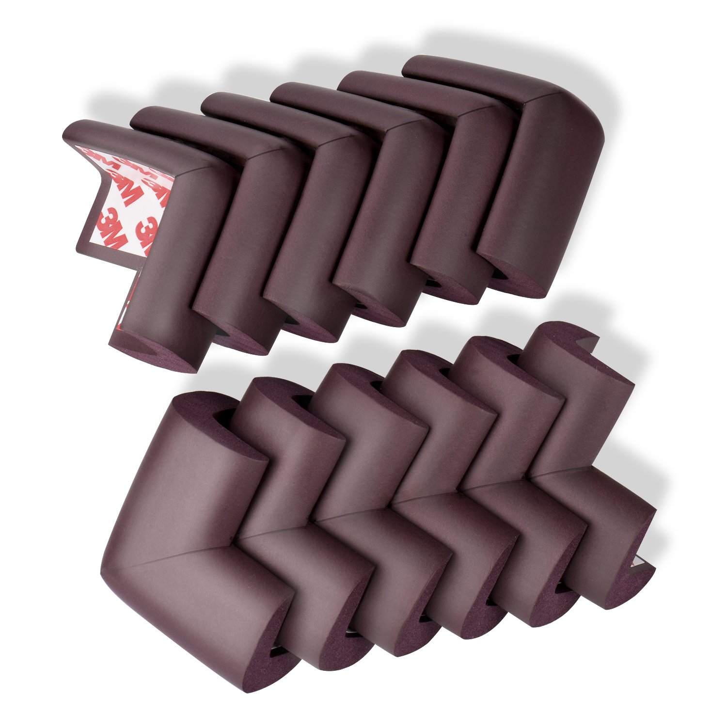 Baby Proof Table Corner Guard[12PACK]-Furniture,Desk,Fireplace Corner Cushion Protector- Extra Dense