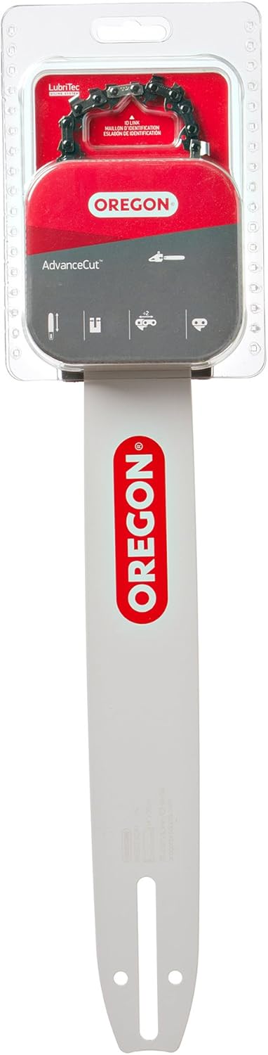 Oregon 12-Inch Single Rivet Bar & 91PX AdvanceCut .050-Inch Gauge, Low Kickback Saw Chain Combo 105698