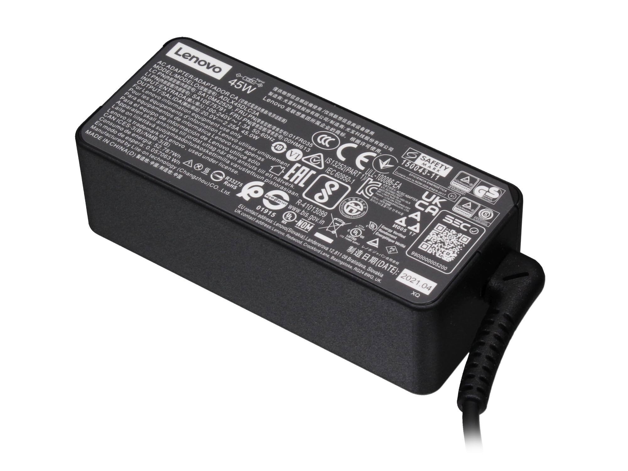 Lenovo 00HM615 original AC-adapter 45 watt for V130-15, ThinkPad T460s, V330-15IKB, V110-15IAP, ThinkPad L570