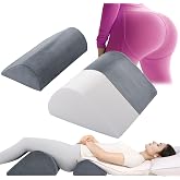 HOMBYS BBL Pillow After Surgery for Sleeping, Lumbar Support with Leg Wedge, 2 PCS Set for Brazilian Butt Lift Surgery Recovery, BBL Recovery Must Haves,Pain Relief