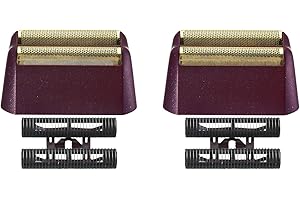 DODAER 2 Pack Professional 5 Star Series Finale Shaver Replacement Foil and Cutter Bar Assembly Compatible with wahl Shaver Foil 7031-100, 7043-100 Super Close Shaving Replacement Heads (red)