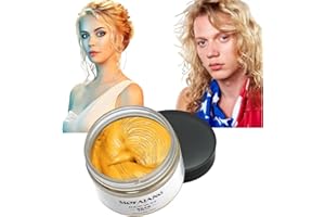 Asocrew Gold Temporary Hair Wax Color Spray - Hair Dye Blonde Spray for Halloween Cosplay, Party (4.23 oz)