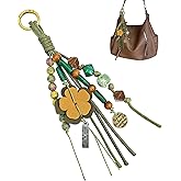FengFaer Boho Bag Charms for Handbags,Purse Charms,Beaded Braiding Purse Keychain, Bag Charm Chain,keychains for women