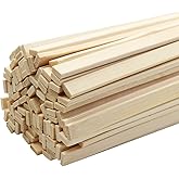 Fansunta Wood Craft Sticks, 100 Pack, 15.7 x 0.35 in, Natural Bamboo | Extra-long bamboo sticks offer a smooth, sturdy surface for DIY crafts, school projects, floral supports, and builds