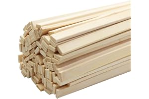 Fansunta 100pcs 15.7x0.35 Inch Strong Natural Bamboo Sticks, Wooden Craft Sticks, Extra Long Sticks, Wood Strips for Craft Projects