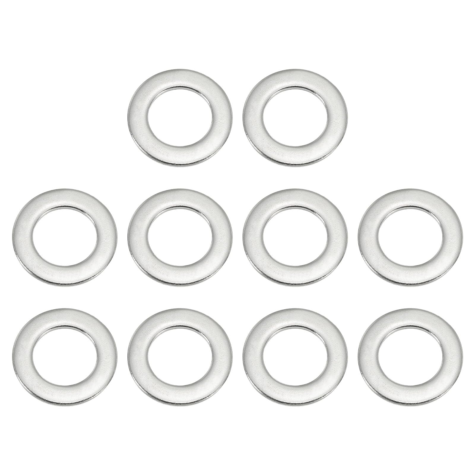 PATIKIL Flat Washers, 10 Pack 316 Stainless Steel 8/9" ID x 1 1/2" OD x 0.12" Thickness Washer Flat Plain Washer for Screws Bolts Assortment