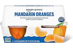 �鶹�� Fresh - Mandarin Orange in Fruit Juice, 4-oz Bowls (Pack of 4) (Previously Happy Belly, Packaging May Vary)