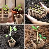 KINGLAKE 20 Pack Seed Trays 240 Cells Biodegradable Paper Pots with Labels view 6