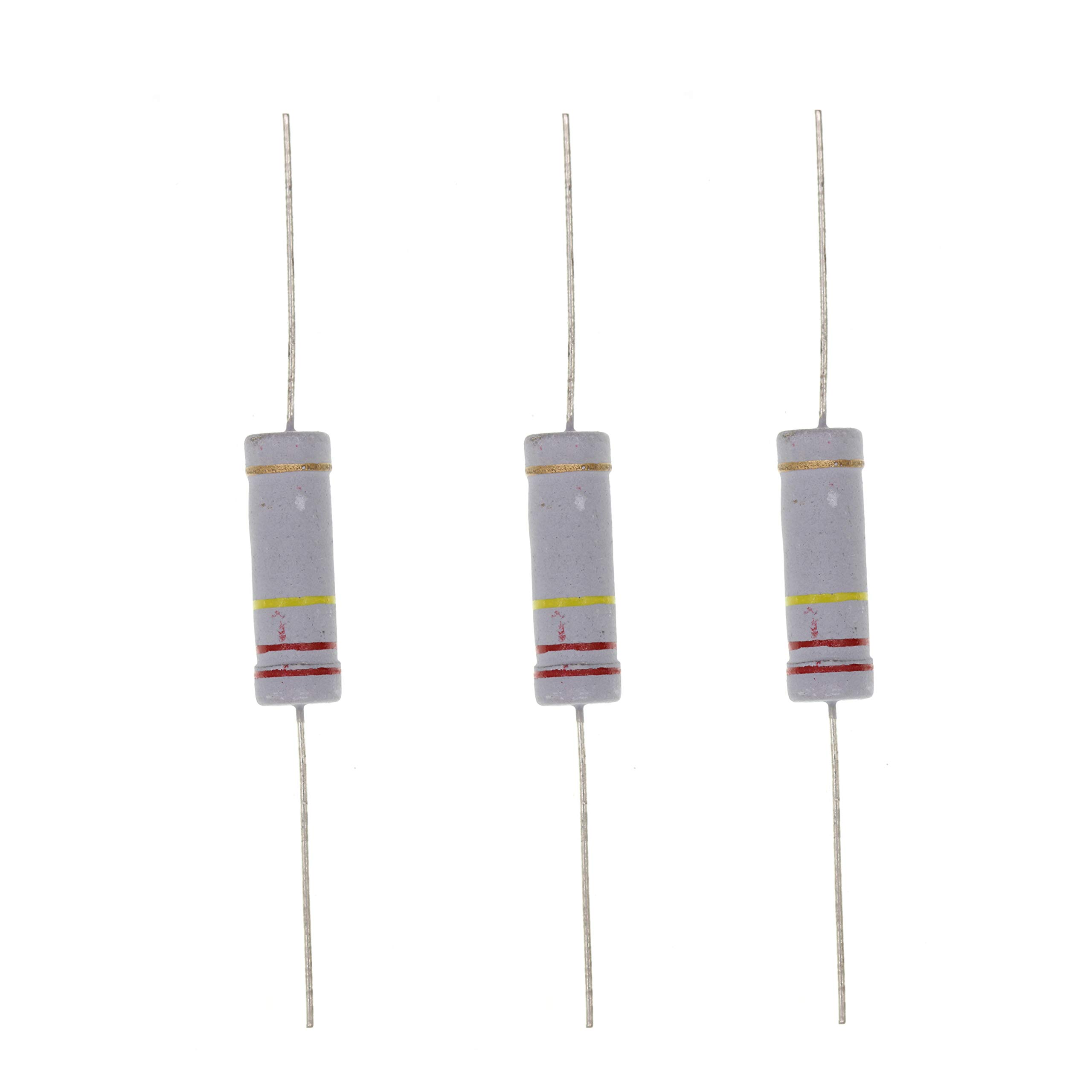 HUABAN 10PCS 5W 5 Watts 220K 220K Ohm 5% Metal Oxide Film Resistor