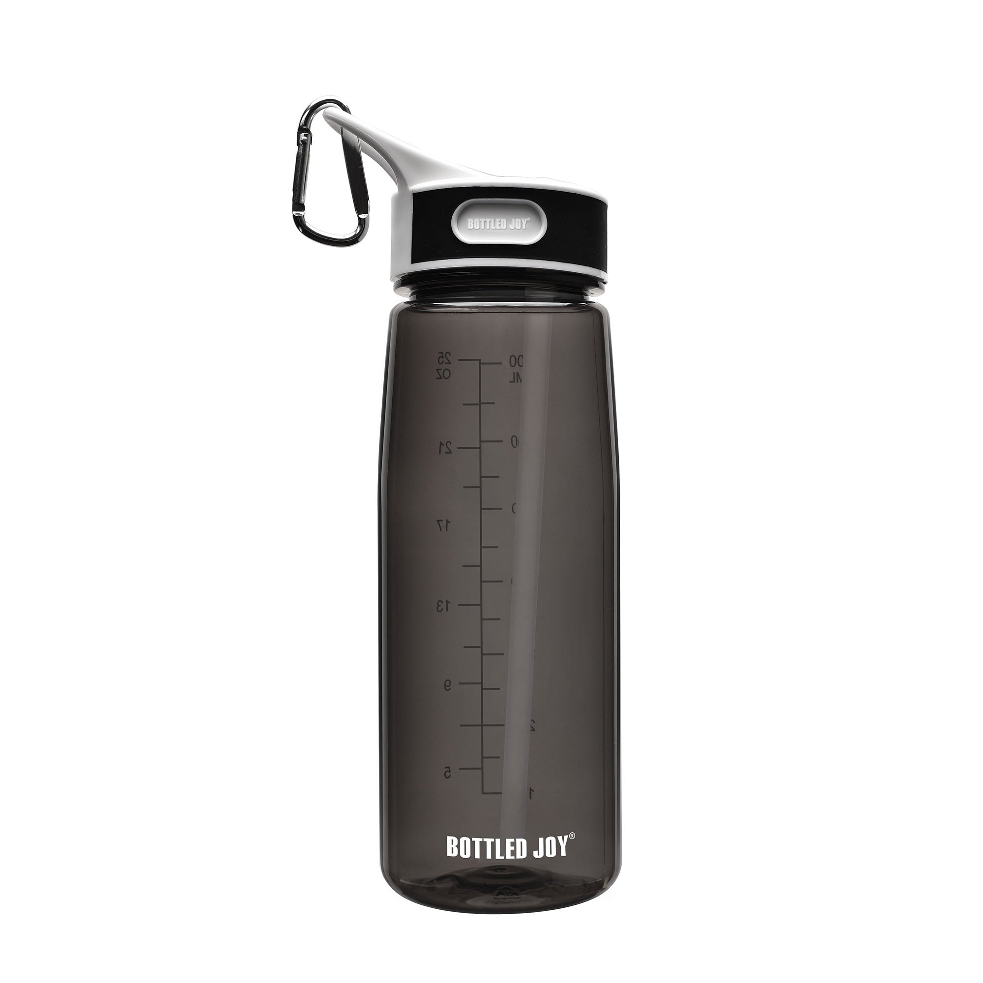 BOTTLED JOY Sports Water Bottle with Straw and Handle, 100 BPAFree