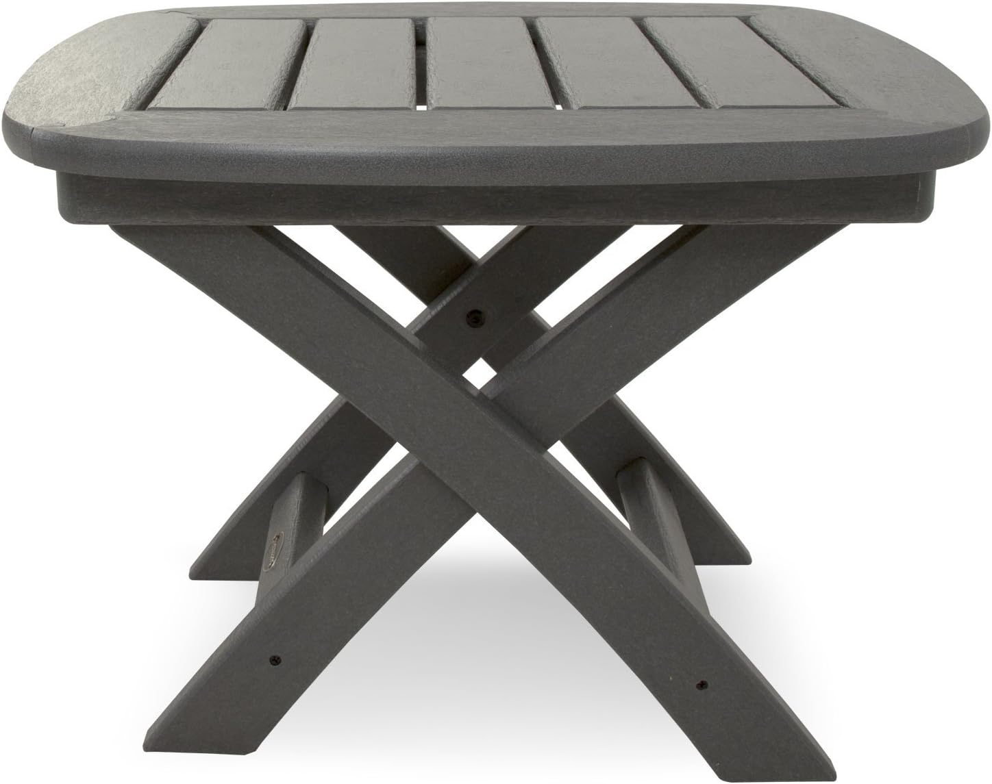 Side Tables Patio Lawn Garden Polywood Nautical 21 Inch By 18 Inch Side Table Black
