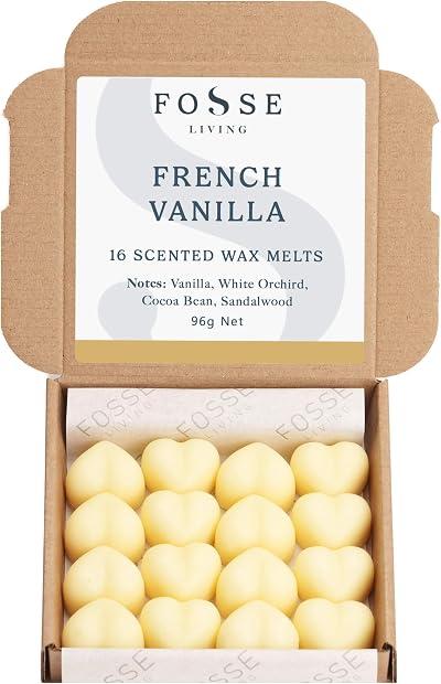 Fosse Living French Vanilla Soy Wax Melts 16 Pack UK Handmade Pet Safe