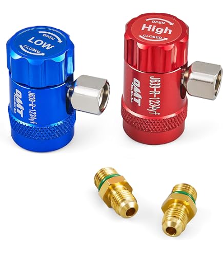 2-Pack R12 To R134a AC Vacuum Pump / Hose Adapter Fittings