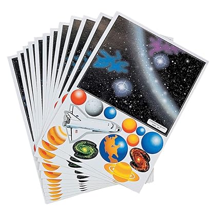 Amazoncom Make A Solar System Sticker Set Of 48 Cute
